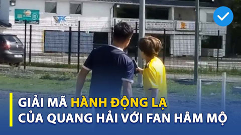 Giải mã hành động lạ của Quang Hải với fan hâm mộ tại buổi tập của Pau FC