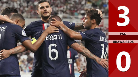 VIDEO bàn thắng PSG vs Urawa Red Diamonds: 3-0 (Giao hữu CLB 2022)