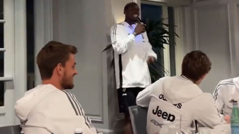 Di Maria và Pogba hát múa mua vui cho đồng đội ở Juventus