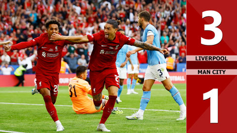 VIDEO bàn thắng Liverpool vs Man City: 3-1 (Siêu cúp Anh 2022)