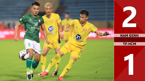 VIDEO bàn thắng Nam Định vs TP.HCM: 2-1 (Vòng 11 V.League 2022)