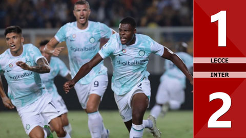 VIDEO bàn thắng Lecce vs Inter: 1-2 (Vòng 1 Serie A 2022/23)