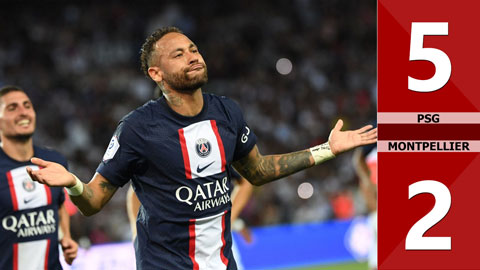 VIDEO bàn thắng PSG vs Montpellier: 5-2 (Vòng 2 - Ligue 1 2022/23)