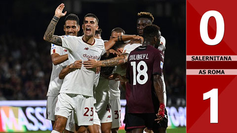 VIDEO bàn thắng Salernitana vs AS Roma: 0-1 (Vòng 1 Serie A 2022/23)