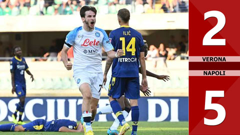 VIDEO bàn thắng Verona vs Napoli: 2-5 (Vòng 1 Serie A 2022/23)