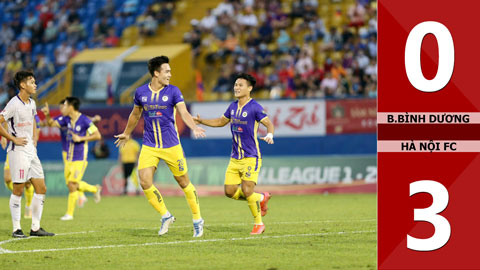 VIDEO bàn thắng B.Bình Dương vs Hà Nội FC: 0-3 (Vòng 13 V.League 2022)