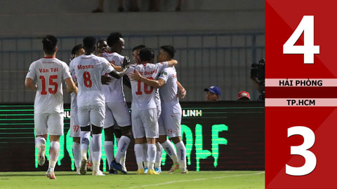 VIDEO bàn thắng Hải Phòng vs TP HCM: 4-3 (Vòng 14 V.League 2022)