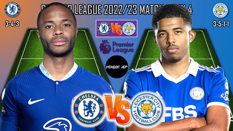 Soi đội hình ra sân trận Chelsea vs Leicester