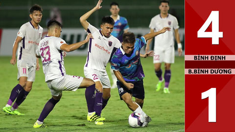 VIDEO bàn thắng Bình Định vs B.Bình Dương: 4-1 (Vòng 14 V.League 2022)