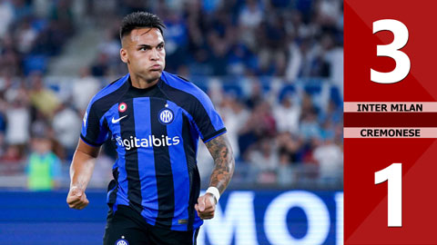 VIDEO bàn thắng Inter Milan vs Cremonese: 3-1 (Vòng 4 Serie A 2022/23)