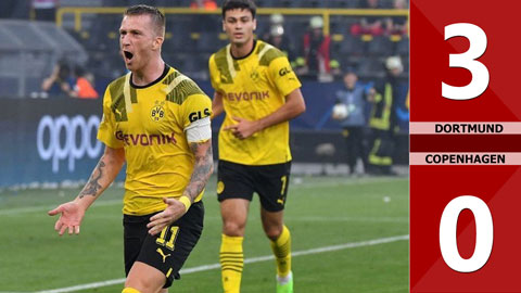 VIDEO bàn thắng Dortmund vs Copenhagen: 3-0 (Vòng bảng Champions League 2022/23)