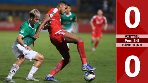 VIDEO bàn thắng Viettel vs Bình Định: 0-0, pen: 3-5 (Tứ kết Cúp Quốc gia 2022)