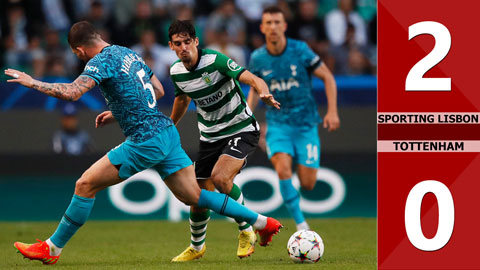 VIDEO bàn thắng Sporting Lisbon vs Tottenham: 2-0 (Vòng bảng Champions League 2022/23)