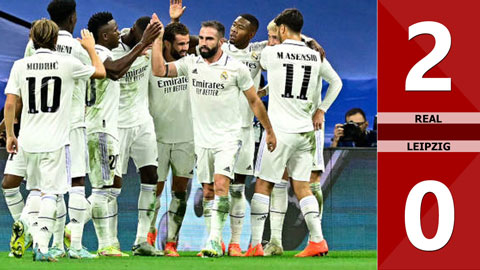 VIDEO bàn thắng Real vs Leipzig: 2-0 (Vòng bảng Champions League 2022/23)