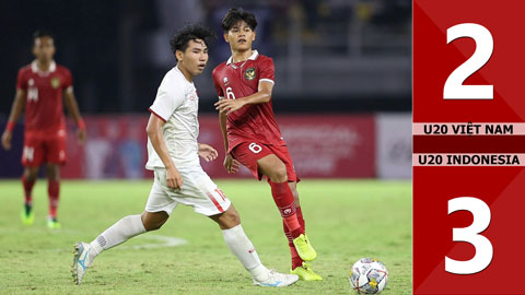 VIDEO bàn thắng U20 Việt Nam vs U20 Indonesia: 2-3 (Vòng loại U20 châu Á 2023)