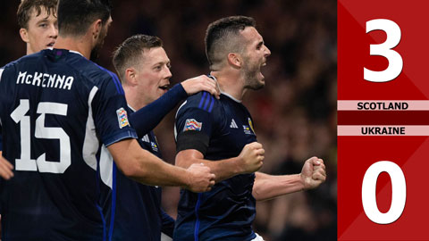 VIDEO bàn thắng Scotland vs Ukraine: 3-0 (Vòng bảng Nations League 2022/23)