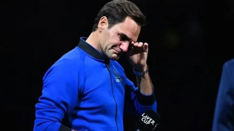 Huyền thoại Federer khóc không ngừng trong ngày giã từ sự nghiệp quần vợt