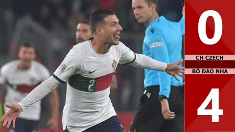 VIDEO bàn thắng CH Czech vs Bồ Đào Nha: 0-4 (Vòng bảng Nations League 2022/23)