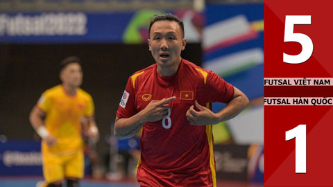 VIDEO bàn thắng Futsal Việt Nam vs Futsal Hàn Quốc: 5-1 (VCK Futsal châu Á 2022)