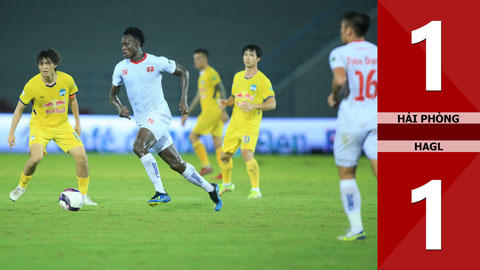 VIDEO bàn thắng Hải Phòng vs HAGL: 1-1 (Vòng 17 V.League 2022)