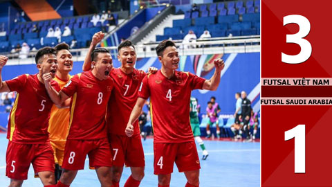 VIDEO bàn thắng Futsal Việt Nam vs Futsal Saudi Arabia: 3-1 (VCK Futsal châu Á 2022)