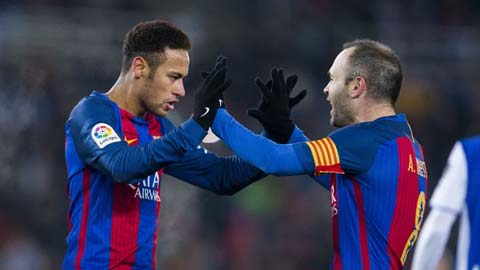 Iniesta gọi Neymar là một cỗ máy sản sinh ra những điều kỳ diệu