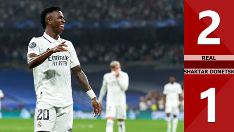 VIDEO bàn thắng Real vs Shaktar Donetsk: 2-1 (Vòng bảng Champions League 2022/23)