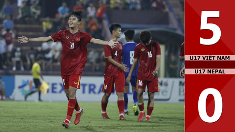 VIDEO bàn thắng U17 Việt Nam vs U17 Nepal: 5-0 (Vòng loại U17 châu Á 2023)