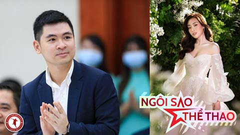 Con trai bầu Hiển cưới Hoa hậu Đỗ Mỹ Linh trong ngày Hà Nội đấu Hải Phòng