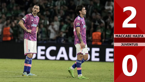 VIDEO bàn thắng Maccabi Haifa vs Juventus: 2-0 (Vòng bảng Champions League 2022/23)