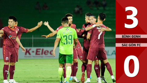 VIDEO bàn thắng Bình Định vs Sài Gòn FC: 3-0 (Vòng 22 V.League 2022)