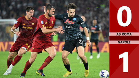 VIDEO bàn thắng AS Roma vs Napoli: 0-1 (Vòng 11 Serie A 2022/23)