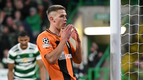 Pha bỏ lỡ 'tệ nhất mọi thời đại' của cầu thủ Shakhtar Donetsk trước Celtic