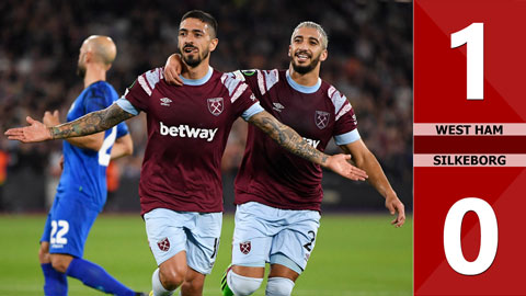 VIDEO bàn thắng West Ham vs Silkeborg: 1-0 (Vòng bảng Conference League 2022/23)