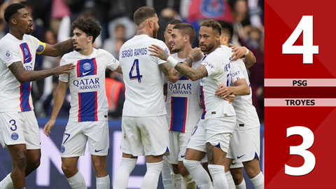 VIDEO bàn thắng PSG vs Troyes: 4-3 (Vòng 13 Ligue 1 mùa 2022/23)