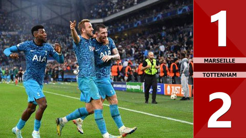 VIDEO bàn thắng Marseille vs Tottenham: 1-2 (Vòng bảng Champions League 2022/23)