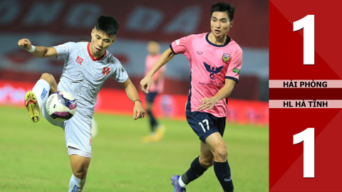 VIDEO bàn thắng Hải Phòng vs HL Hà Tĩnh: 1-1 (Vòng 23 V.League 2022)