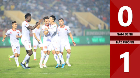 VIDEO bàn thắng Nam Định vs Hải Phòng: 0-1 (Vòng 24 V.League 2022)