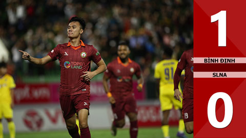 VIDEO bàn thắng Bình Định vs SLNA: 1-0 (Vòng 24 V.League 2022)