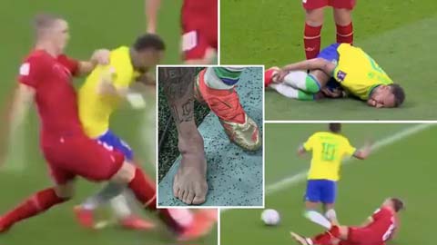 Neymar đã liên tục bị cầu thủ Serbia triệt hạ kinh hoàng thế nào