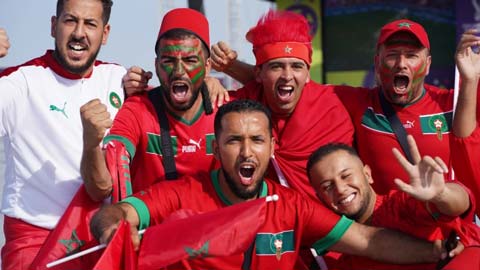 CĐV Morocco sướng phát điên sau chiến thắng lịch sử trước Bỉ 