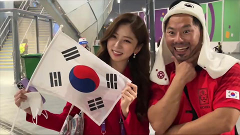 CĐV Hàn Quốc vỡ òa sung sướng khi đội nhà vào vòng 1/8 World Cup