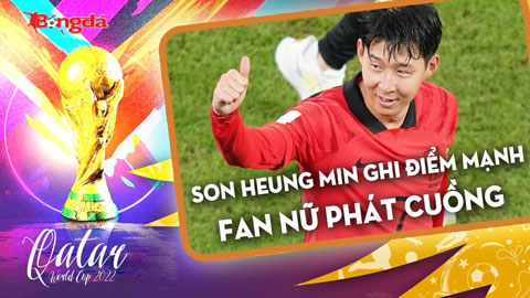 Son Heung-min ghi điểm mạnh trong chiến thắng trước Ronaldo, fan nữ Hàn Quốc xinh xắn ăn mừng