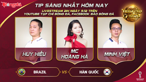 Trận cầu vàng: KÈO nào sáng nhất trận Brazil vs Hàn Quốc