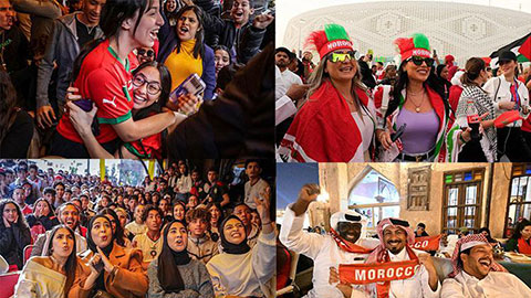 Thế giới Ả Rập và châu Phi phát cuồng khi Morocco giành vé vào bán kết World Cup