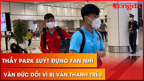 Thầy Park suýt va phải fan nhí, Văn Đức 