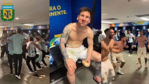 Tuyển Argentina ăn mừng chế giễu Brazil trong phòng thay đồ