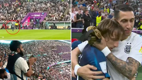 Các CĐV Argentina đứng dậy vỗ tay tán dương Modric sau khi anh rời sân