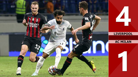 VIDEO bàn thắng Liverpool vs AC Milan: 4-1 (Giao hữu CLB 2022)