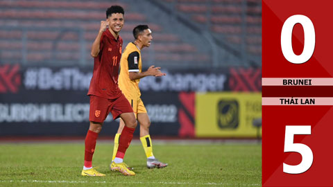 VIDEO bàn thắng Brunei vs Thái Lan: 0-5 (Bảng A - AFF Cup 2022)